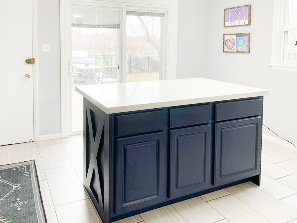Custom Island Design with Ample Storage and Colorful Personality in Libertyville, IL