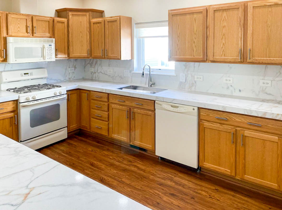 Upgrade Your Kitchen with Rivulet Quartz Countertops and High Backsplash